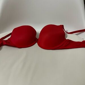 PINK Victoria's Secret Red Strapless Bra Intimates